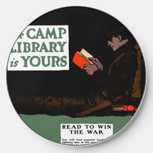 World War I Camp Library 1917 Military Wireless Charger