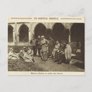 World War I, France, Model hospital Postcard