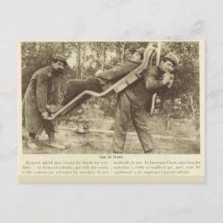 World War I, France, Transporting the wounded Postcard