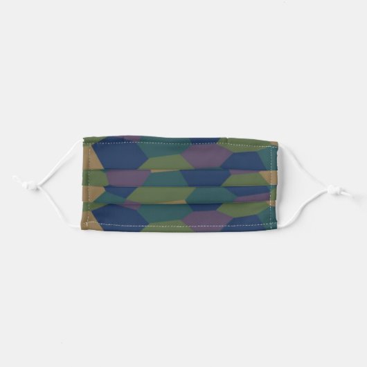 World War I German Aircraft Lozenge Camo Face Mask (Front, Folded)