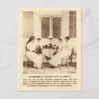 World War I, Knitting for the soldiers Postcard