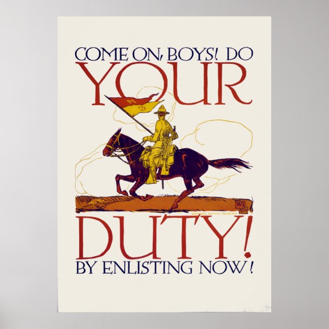 World War I Recruiting Poster 01 (Front)