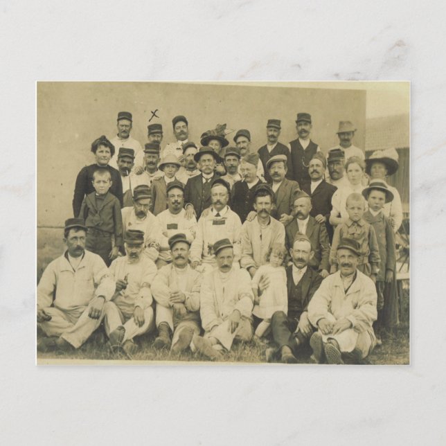 World War I, Village photo Postcard (Front)