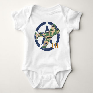 WORLD WAR II AIRCRAFT BABY BODYSUIT