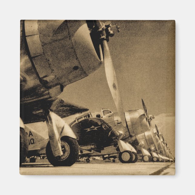 World War II Airplanes Magnet (Front)