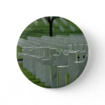 World War II cemetery, Memorial Day Pinback Button