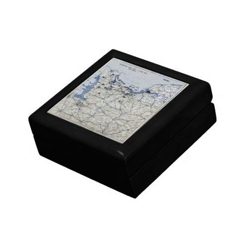 World War II D_Day Map June 6 1944 Jewelry Box