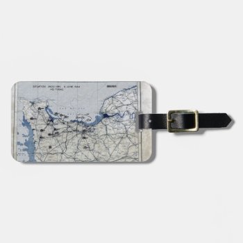 World War Ii D-day Map June 6  1944 Luggage Tag by EnhancedImages at Zazzle
