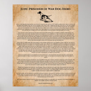 World War II Dog Hero Inspirational Poster