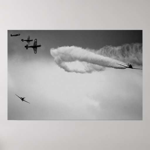 World War II Dogfight Poster | Zazzle