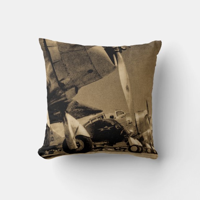 World War II Douglas SBD Dauntless Bomber Planes Throw Pillow (Front)