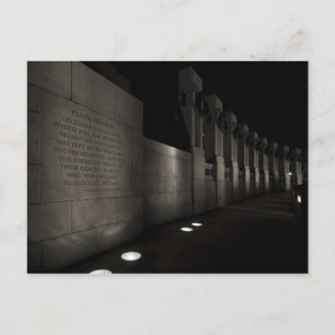 World War II Memorial Postcard