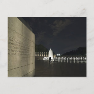World War II Memorial Postcard