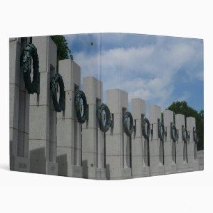 World War II Memorial Wreaths I 3 Ring Binder