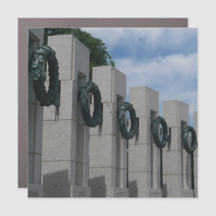 World War II Memorial Wreaths I Car Magnet
