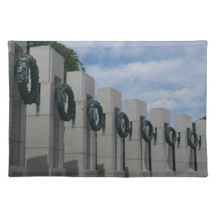 World War II Memorial Wreaths I Cloth Placemat