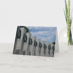 World War II Memorial Wreaths I Holiday Card