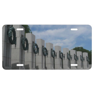 World War II Memorial Wreaths I License Plate