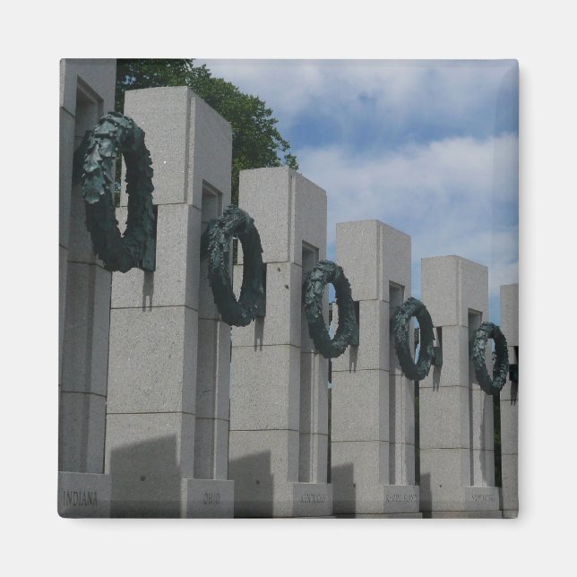 World War II Memorial Wreaths I Magnet (Front)