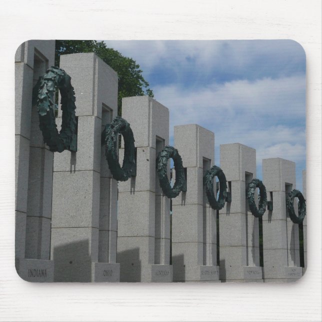 World War II Memorial Wreaths I Mouse Pad (Front)