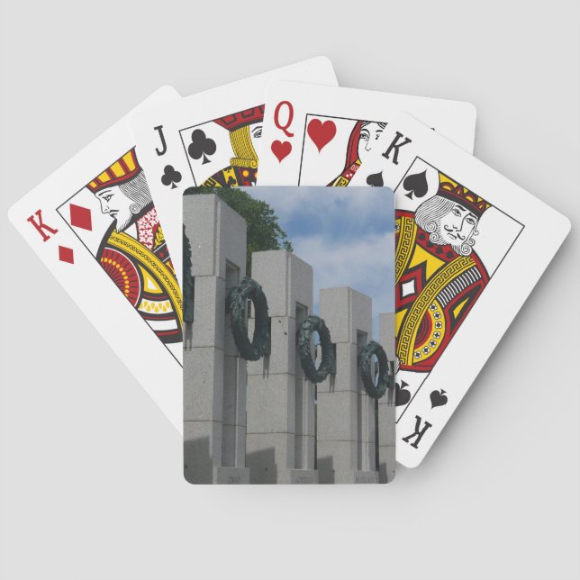 World War II Memorial Wreaths I Poker Cards (Back)