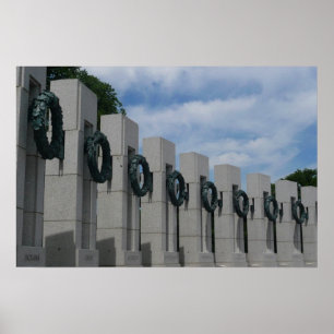 World War II Memorial Wreaths I Poster