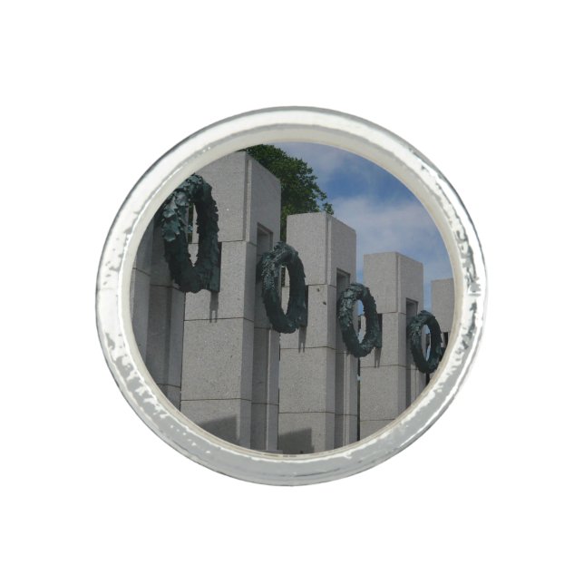 World War II Memorial Wreaths I Ring (Front)