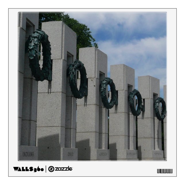 World War II Memorial Wreaths I Wall Decal (Front)