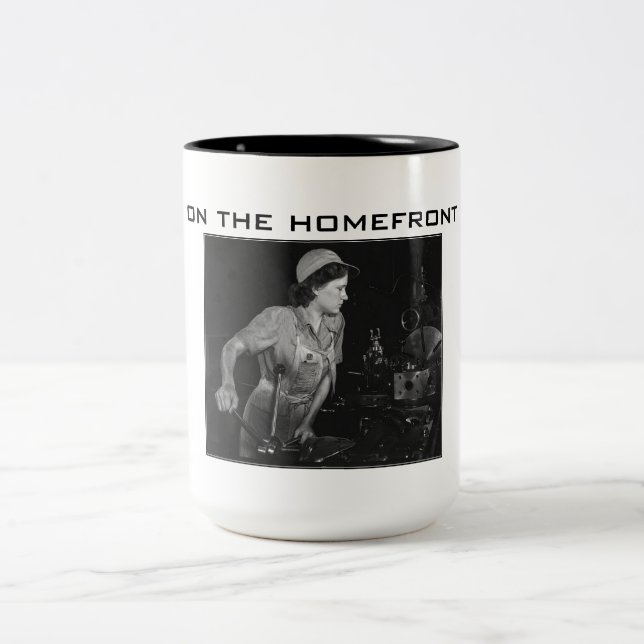 World War II - On the Homefront Beverage Mug (Center)