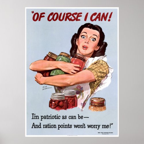 World War II Patriotism Poster