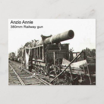 World War Ii    Railway Gun  Anzio Annie Postcard by windsorprints at Zazzle
