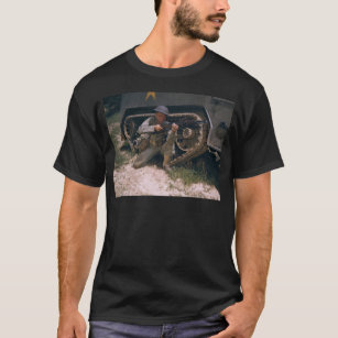 World War II Soldier Kneeling with Garand Rifle T-Shirt