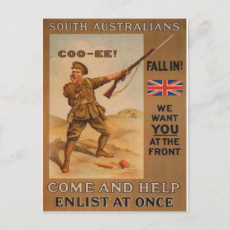 World War l propaganda artwork Postcard