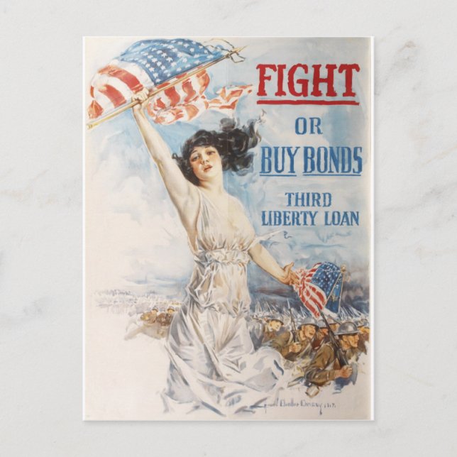 World War l propaganda artwork Postcard (Front)