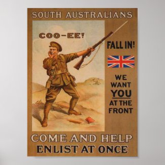 World War l propaganda artwork Poster
