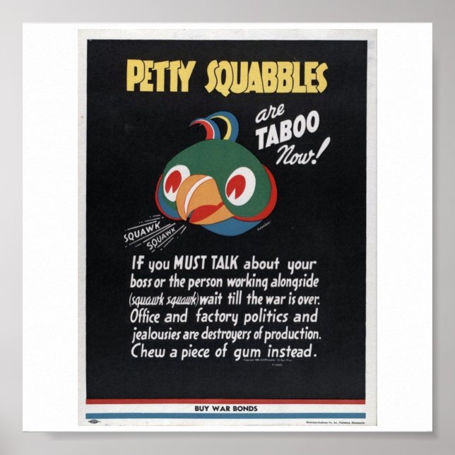 World War ll Propaganda Poster (Front)