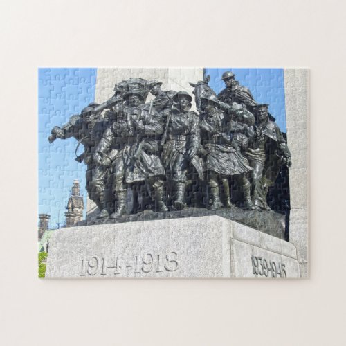 World war one and two monuments Ottawa Canada Jigsaw Puzzle