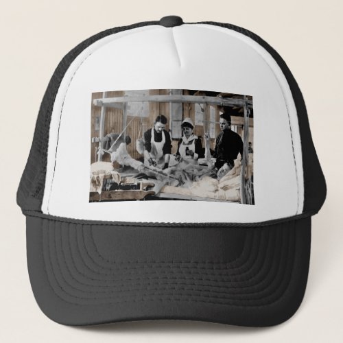 World War One Army Nurse and Staff with Patient Trucker Hat