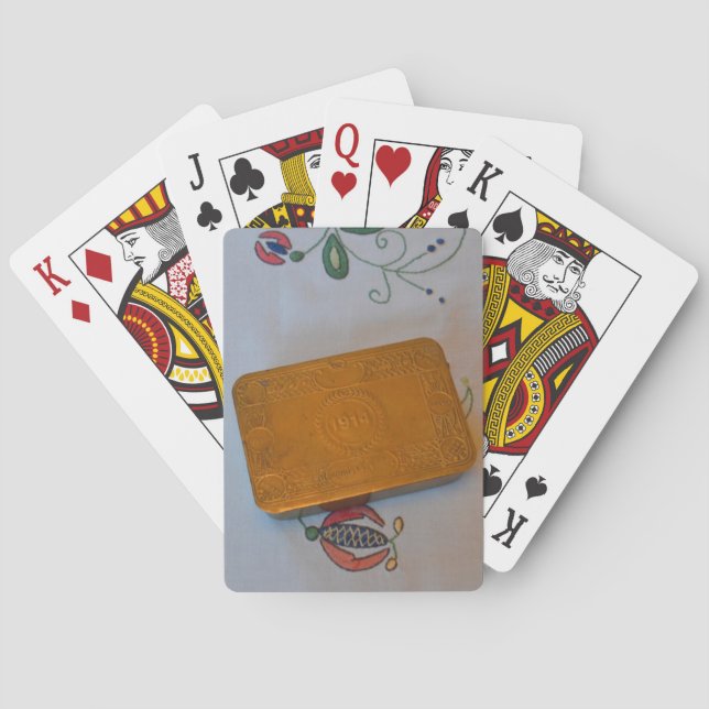 World War One Christmas Tin Poker Cards (Back)