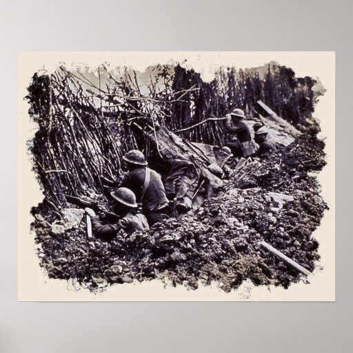 World War One Trench Warfare Poster | Zazzle