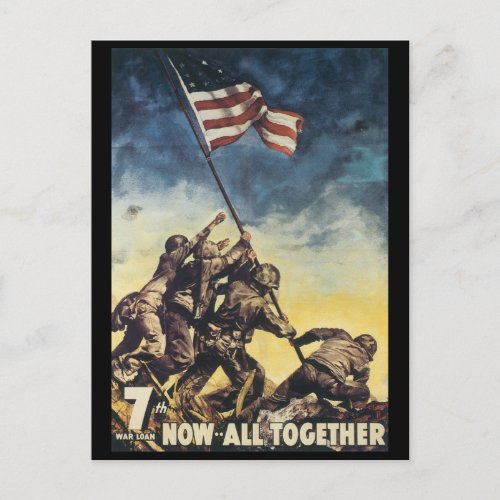 World War Postcards All together Famous Poster Postcard