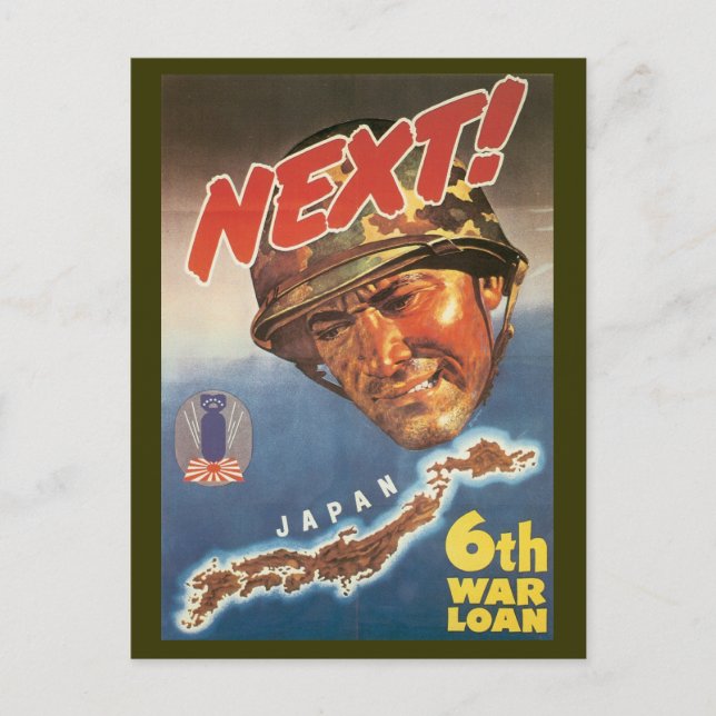 World War Postcards, War Bonds Japan poster Postcard (Front)