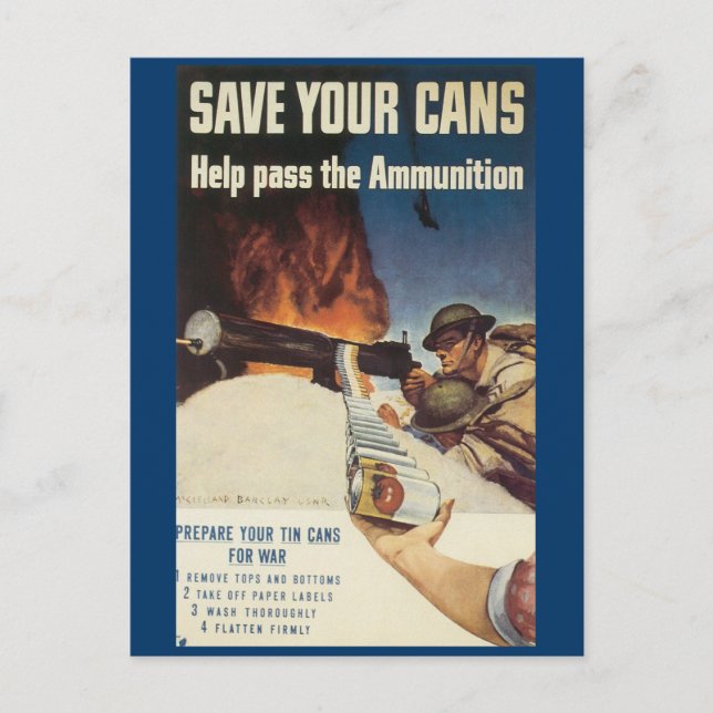 World War Postcards, War Work Effort Postcard (Front)