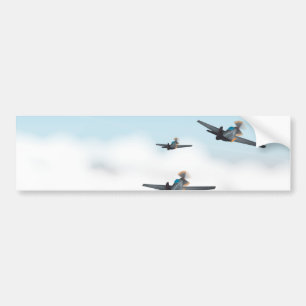 World War Two Aeroplanes Bumper Sticker