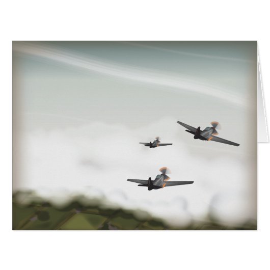 World War Two Aeroplanes Cards (Front Horizontal)