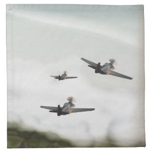 World War Two Aeroplanes Cloth Napkin