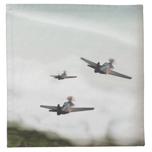 World War Two Aeroplanes Cloth Napkin
