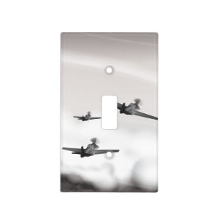 World War Two Aeroplanes Light Switch Cover