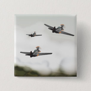 World War Two Airplanes Button