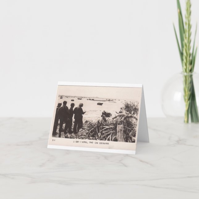 World War Two American Soldiers Card (Front)